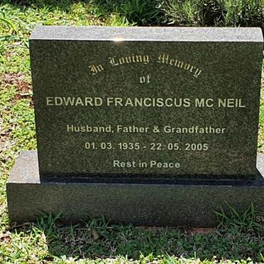 MCNEIL Edward Franciscus 1935-2005