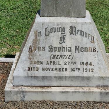 MENNE Anna Sophia 1864-1912