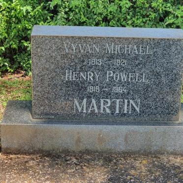 MARTIN Vyvan Michael 1913-1921 :: MARTIN Henry Powell 1919-1964