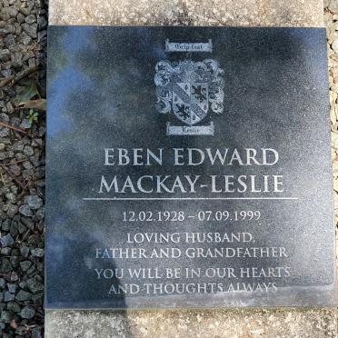 LESLIE Eben Edward, MACKAY 1928-1999