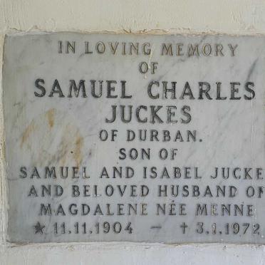 JUCKES Samuel Charles 1904-1972