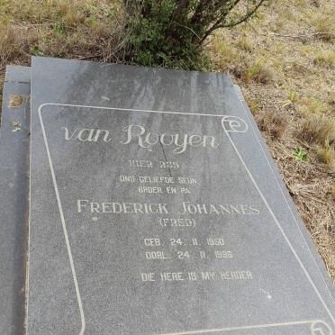ROOYEN Frederick Johannes, van 1950-1996