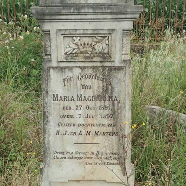 MARTENS Maria Magdalena 1891-1897