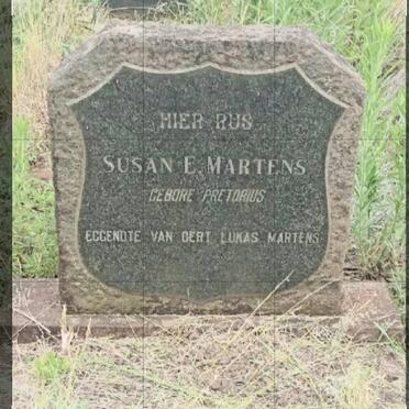 MARTENS Susan E. nee PRETORIUS