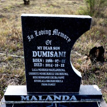 MALANDA Dumisani 1986-2014