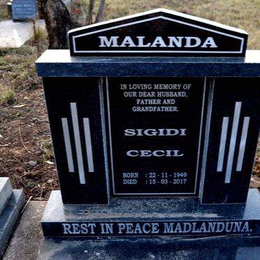 MALANDA Sigidi Cecil 1949-2017