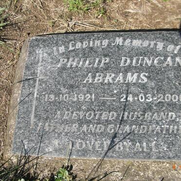 ABRAMS Philip Duncan 1921-2000