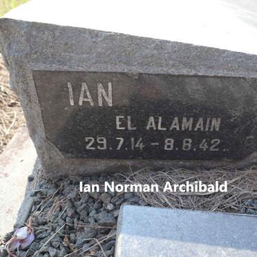 ARCHIBALD Ian Norman 1914-1942