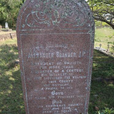 BRANDER Alexander 1815-1894