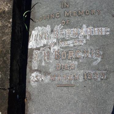 BORGINIS Jane Bernardine -1939