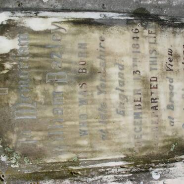 BAZLEY William 1846-1908