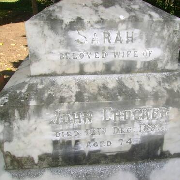 CROCKER Sarah -1893