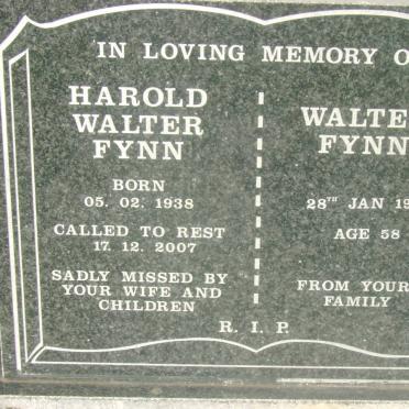 FYNN Harold Walter 1938-2007 :: FYNN Walter -1951