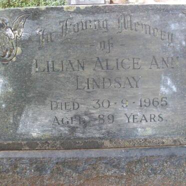 LINDSAY Lilian Alice Ann -1965