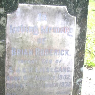 LIESEGANG Brian Roderick -1932