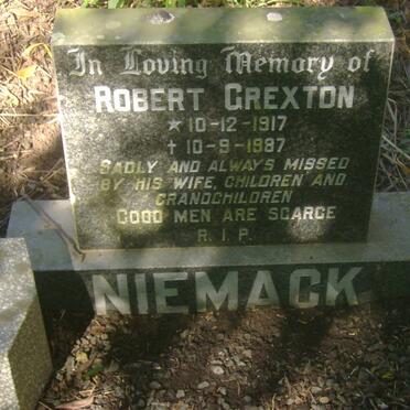 NIEMACK Robert Grexton 1917-1987