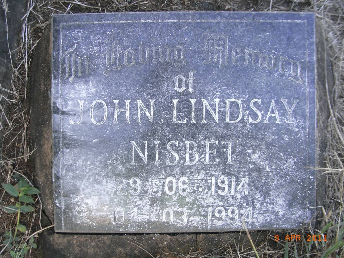 NISBET John Lindsay 1914-1994