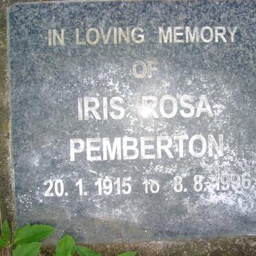 PEMBERTON Iris Rosa 1915-1996