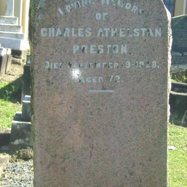 PRESTON Charles Athelstan -1928