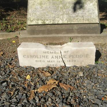 PEDDIE Wilhelmina -195? :: PEDDIE Carolina Anne -1822