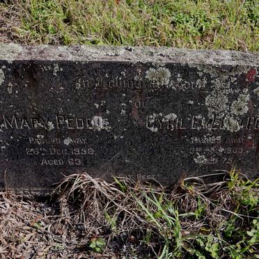 PEDDIE Cyril Evelyn -1963 & Mary -1958