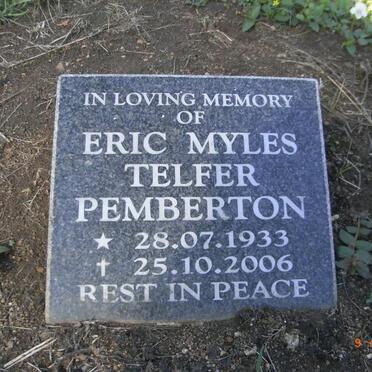PEMBERTON Eric Myles Telfer 1933-2006
