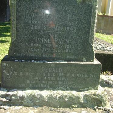 PAYN H.W. Hermy 1885-1946 &amp; Ivine 1887-1962 :: PAYN Gerald -1944