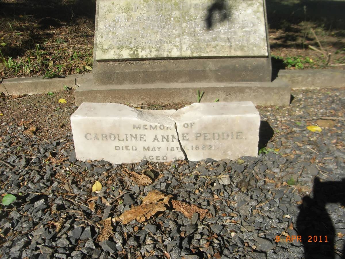 PEDDIE Carolina Anne -1882 :: PEDDIE Willhemina -1952