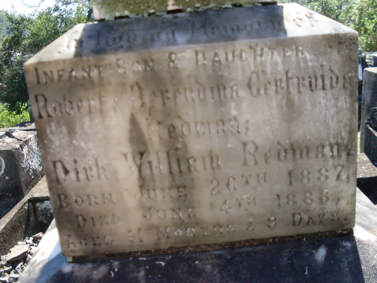 REDMAN Dirk William 1887-1888