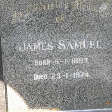SAMUEL James 1897-1974