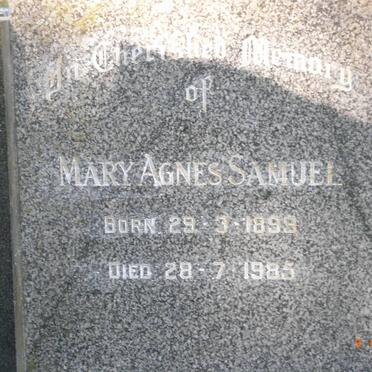 SAMUEL Mary Agnes 1899-1985