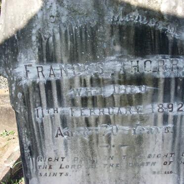 THORPE Frances -1892