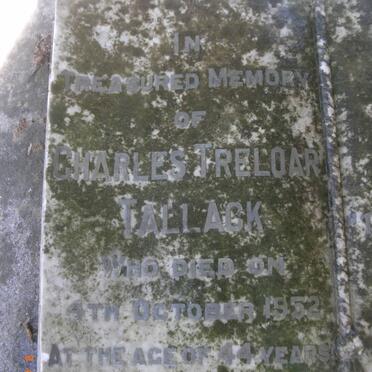 TALLACK Charles Treloar -1952
