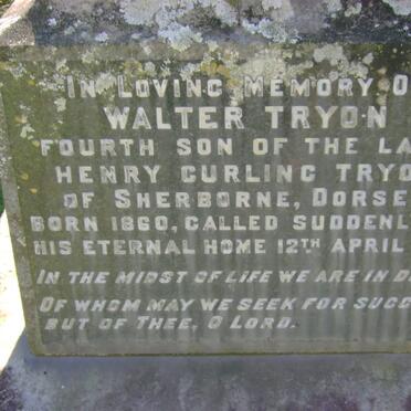 TRYON Walter 1860-1908