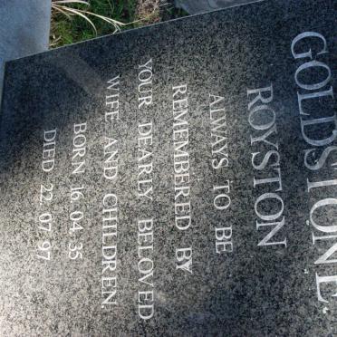 GOLDSTONE Royston 1935-1987