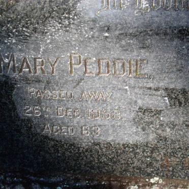 PEDDIE Cyril Evelyn -1963 &amp; Mary -1958 