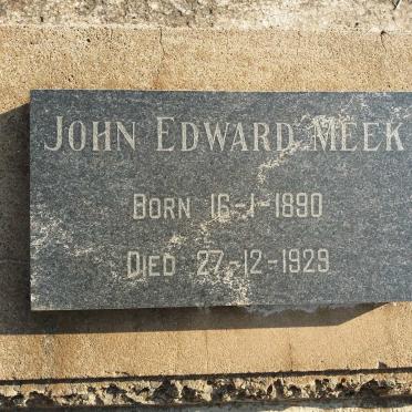 MEEK John Edward 1890-1929