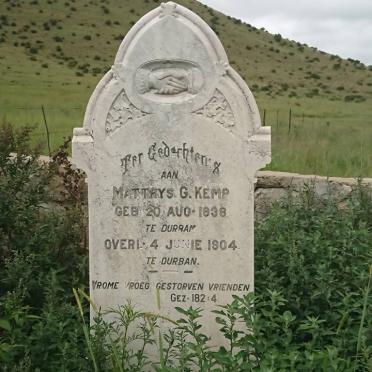 Kwazulu-Natal, UTRECHT district, Spitskop, farm cemetery