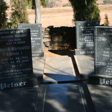 PELSER Frederick Christoffel 1962-2001 &amp; Wienie VAN STADEN 1944-2011