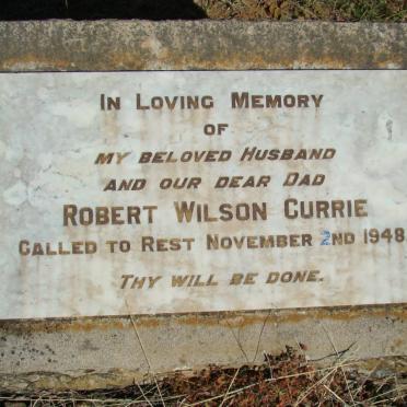 CURRIE Robert Wilson -1948