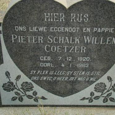 COETZER Pieter Schalk Willem 1920-1963