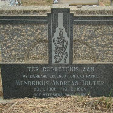 TRUTER Hendrikus Andreas 1901-1964
