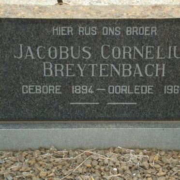 BREYTENBACH Jacobus Cornelius 1894-1967