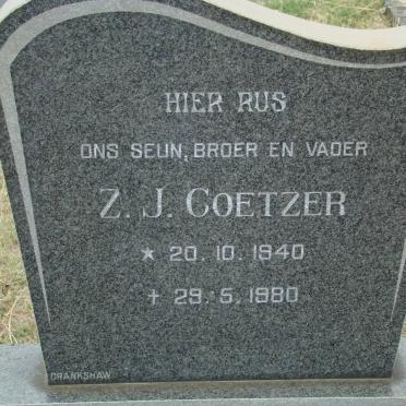 COETZER Z.J. 1940-1980