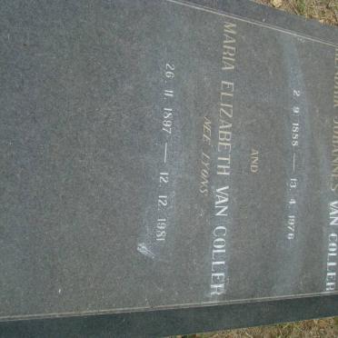 COLLER Hendrik Johannes, van 1888-1976 &amp; Maria Elizabeth LYONS 1897-1981