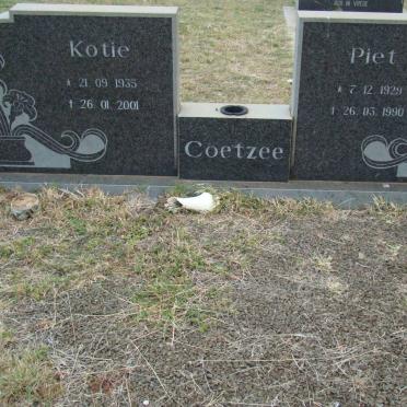 COETZEE Piet 1929-1990 &amp; Kotie 1935-2001