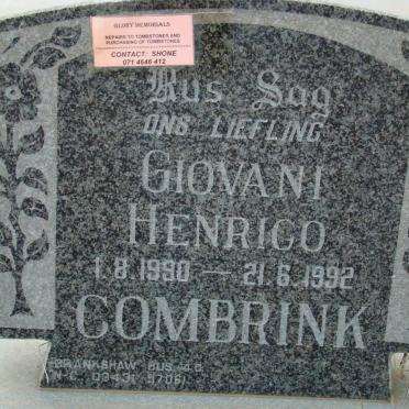 COMBRINK Giovani Henrico 1990-1992