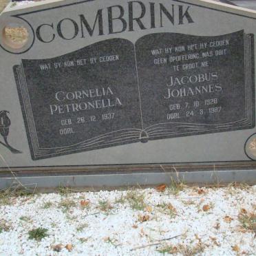 COMBRINK Jacobus Johannes 1928-1987 &amp; Cornelia Petronella 1937-