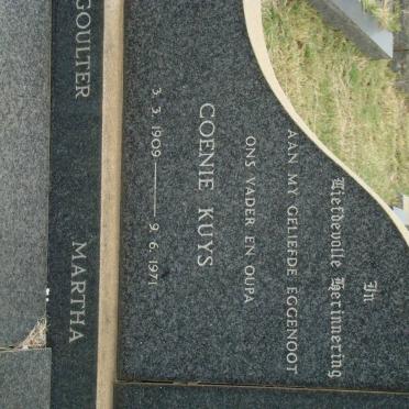 DOWLING Coenie Kuys 1909-1971 &amp; Martha Magdalena 1913-1975 
