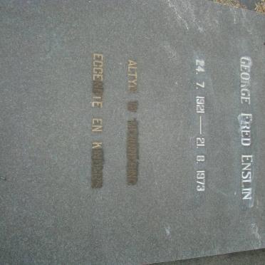 ENSLIN George Fred 1921-1973